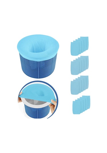 15 Adet Yüzme Havuzu Çöp Kapağı Havuz Filtre Çorapları Havuz Skimmer Filtre Ağı Toz Geçirmez Kirlenme Önleyici Kapak