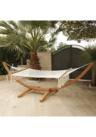 Antikahşap Antik Garden H4200 Ahşap Hamak Naturel