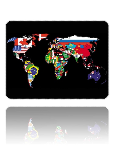 İlyuka Mousepad 40x30cm Gaming Oyuncu Mp534030 World Map Flags