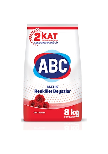 Abc Matik Gül Tutkusu Toz Çamaşır Deterjanı 8 KG