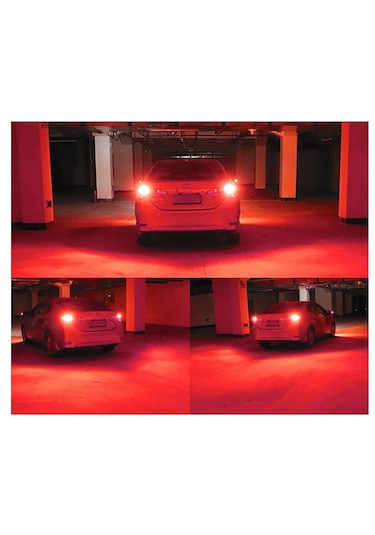 2 Adet 144 Led Kırmızı Renk 1016 Çift Duy Stop Ampulü