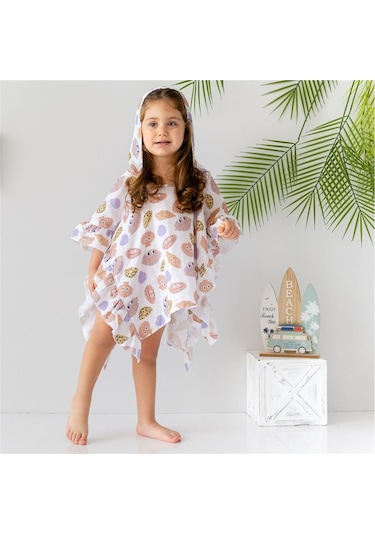 Mama Yoyo Müslin Panço Shell Pembe - 3-4 Y / Çok Renkli
