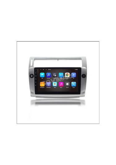 Cıtroen C4 2005-2010 Grı 2 Gb Ram 32 Gb Hafıza Androıd Multımedıa Teyp