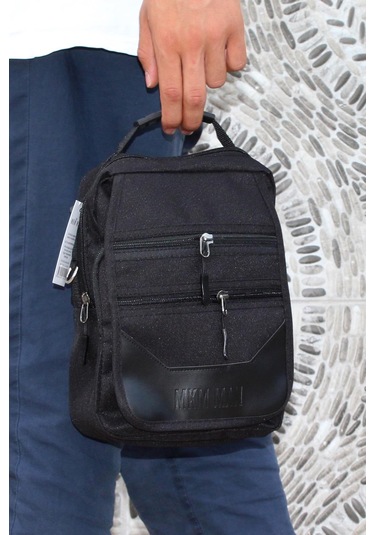 Mergenshoes Svn Sv73 Siyah Polyester Kumaş Erkek El Omuz Çantası Siyah