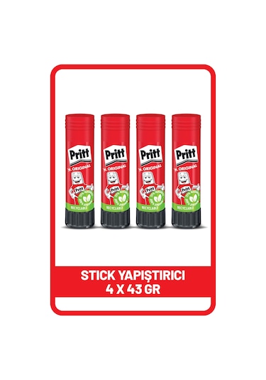 Pritt Stick 43 gr 4'lü Yapıştırıcı