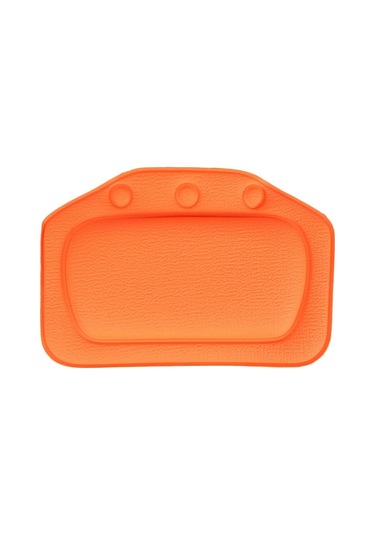 Turuncu Boyun Küvet Yastık Yumuşak Kafalık Vantuzlu Spa Banyo Yastığı Pvc Banyo Malzemeleri 21 31 Cm Banyo Aksesuarları Turuncu