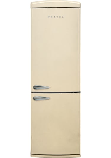 Vestel RETRO NFK37211 330 L No-Frost Buzdolabı Bej