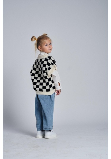 Erkek Süveterli Üçlü Takım Siyah