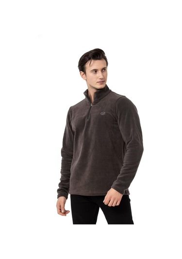 Scooter Yarım Fermuarlı Antrasit Erkek Polar M1517ta Antrasit