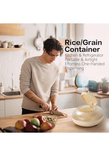 Gqiang Pirinç Dağıtıcı 4,5 Kg Saklama Kabı Kutusu, Ölçüm Kabı,