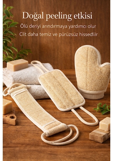 Doğal Kabak Lifi Kese Seti 4 Lü Avantaj Paketi