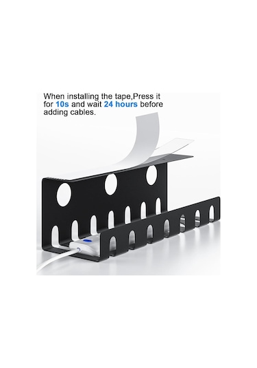 Suntek 2 Parça Tel Düzenleyici Kablo Tepsisi Masa Altı Boş