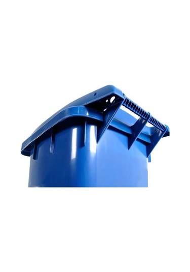 Omnipazar Sy-6505 Tekerlekli Kapaklı Plastik Çöp Konteyneri 120 Lt Mavi