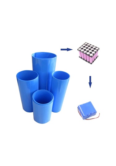 18650 Batarya Isıl Daral Pvc Kaplama ( Makaron - Shrink ) 240Mm - Mavi