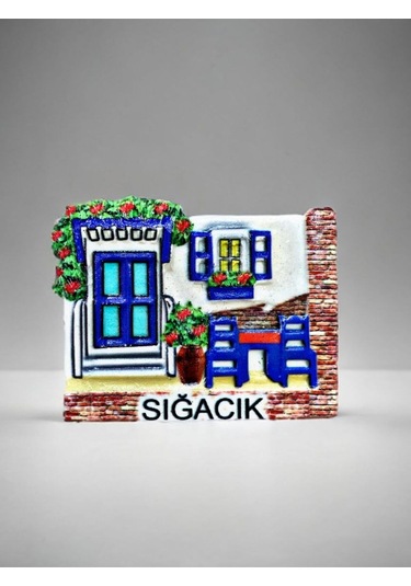 Sığacık Temalı Polyester Magnet 6,5 Cm X 5,5 Cm.