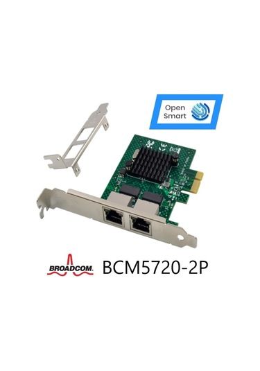 Open Smart 2 Port Broadcom BCM5720-2P Ethernet Kart - OPS7287BCM