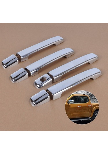 Nissan Navara Krom Kapı Kolu 4 Kapı 2006-2009 Paslanmaz Çelik N11.6085