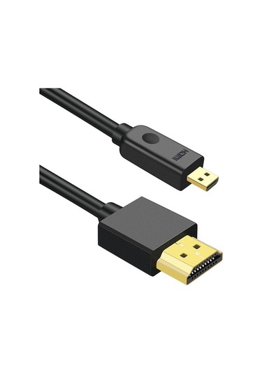 Rogfer Hdmı - Mikro Hdmı 4k Uhd 18gbps Video Bağlantı Kablosu, Uzunluk: 1m Siyah