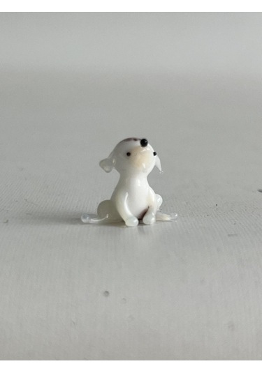 El Yapımı Mini Murano Cam Köpek Biblo A93-02