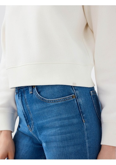 Loft Beyaz Kadın Sweatshirt Lf2041105 Beyaz