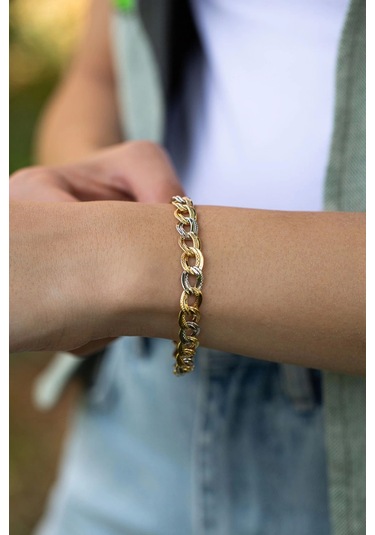 Çgk Çiğdem Gürel Kuyumculuk Samanyolu Hallow Altın Bileklik Çok Renkli