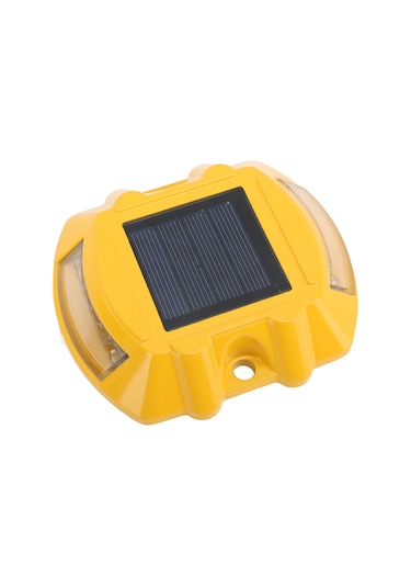 Yaozixa Gümüş Alüminyum Güneş Enerjili Yol Tıklama Lambası, Ip68 Su Geçirmez, 800m Görünürlük, Otomatik Aydınlatma, 12 Led Işık Kaynağı