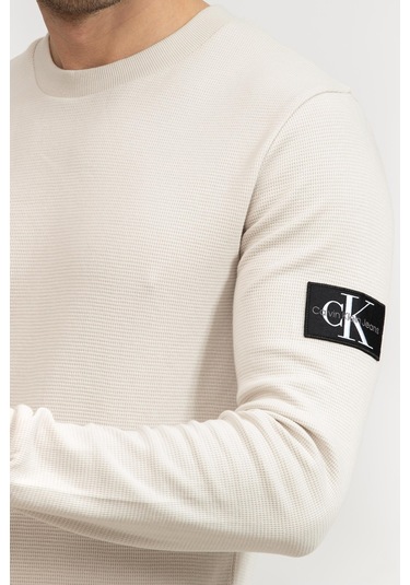 Calvın Kleın Erkek Sweatshırt J30j323485-pdh J30j323485-pdh Bej Bej