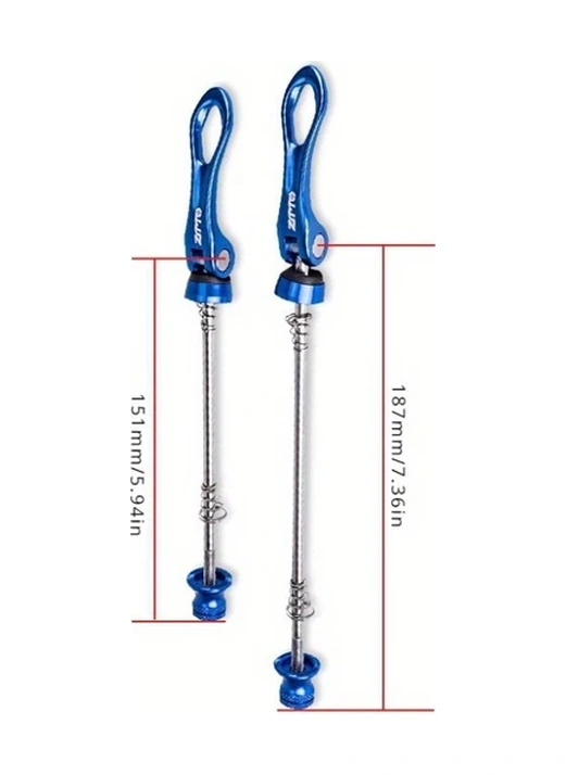 Hightower Alüminyum Alaşım Hızlı Söküm Skewer Çifti Uzatma Floresan Dingil Aksesuarı Mavi