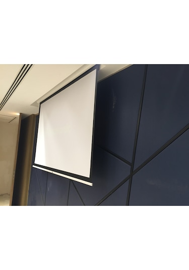 Sanper Sp-300 300X225 Motorlu Projeksiyon Perdesi 2 Adet Kumandalı