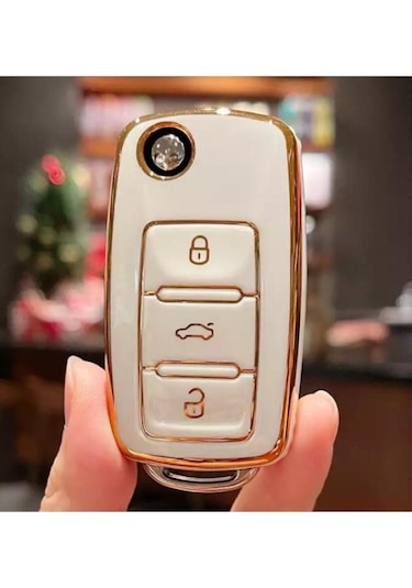 Vw Tiguan Jetta Golf Uyumlu 5 Golf Uyumlu 6 Scirocco Polo Uyumlu Caddy Uyumlu Transporter Lüks Nano Anahtar Koruma Kılıfı