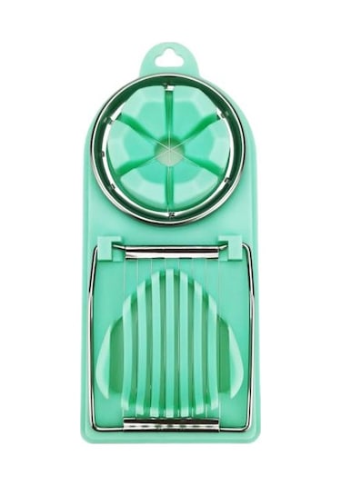 Açık Yeşil 3'ü 1 Arada Yumurta Dilimleme Kesici Asılı Delikli Gıda Sınıfı Bpa Ayrılabilir Kesme Tel Dilimleme Mutfak Malzemeleri Açık Yeşil