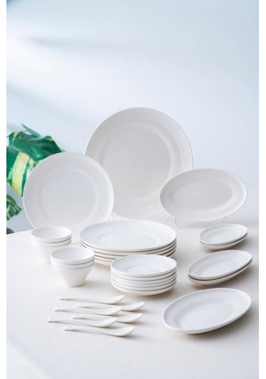 Acar Titania 31 Parça Kahvaltı Takımı Por-07130 Beyaz