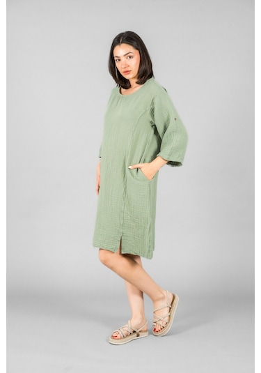Midi Boy Elbise Mint