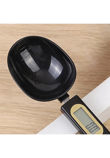 Kahve Ölçeği İçin Elektronik Terazi Lcd Dijital Ölçüm Mutfak Aleti Siyah