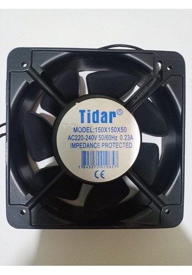 Tidar Devirli Aksial Kare Fan 150x150x50 0.23 A 220 Volt