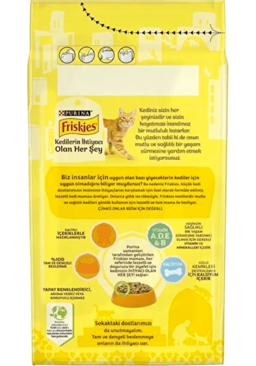 Purina Friskies Kümes Hayvanlı Yetişkin Kedi Maması 1500 G