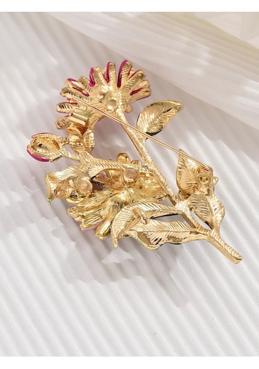 Beautiful Detail Orijinal Büyük Çiçek Broş 188007366 Pembe