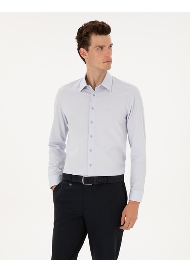 Pierre Cardin Erkek Gri Gömlek Desenli 50312330-vr024 Gri
