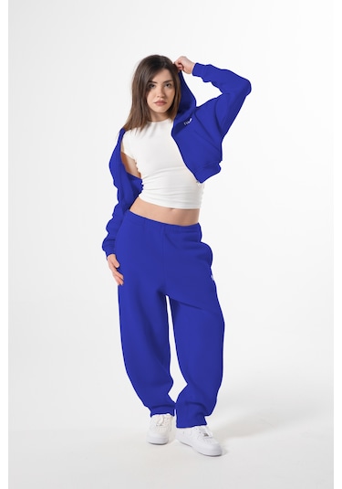 Flaw Flex Tech Oversize Eşofman-28824 Saks Mavi