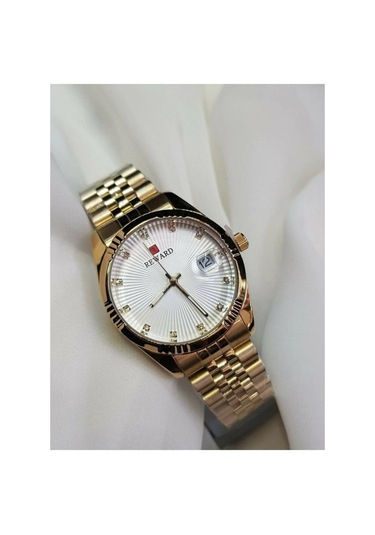 Reward Rw0793 Takvimli Taşlı Çelik Kordon Kadın Kol Saati+bilekli