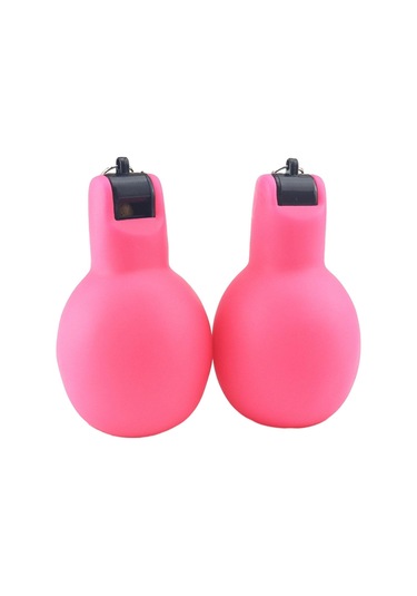 Suntek 2 Adet El Sıkma Düdükleri Manuel Yüksek Sesle Eğitim Pembe