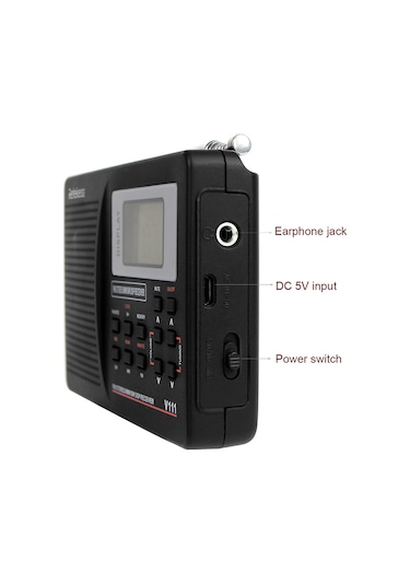 Springsun Retekess Mw/fm/sw Stereo Radyo 9khz Cep Dünya Bandı Dijital Ayarlı Radyo Açık Hava Radyosu