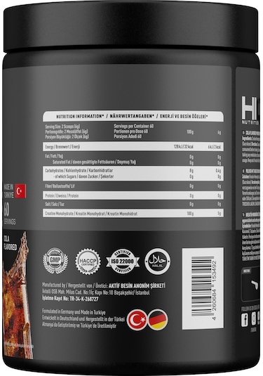 Hiq Nutrition Hıq Creatine 360g Cola Flavored