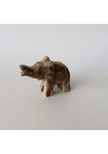 Fil Oniks Taşı Biblo Mermer Onix Ev Ofis Dekor Masa Süsü