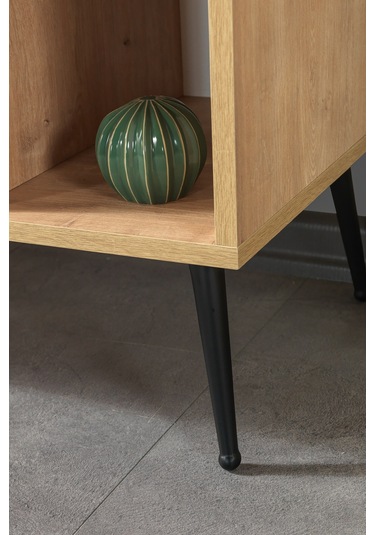 4108 Şile Metal Ayaklı Metal Kulplu 100 Cm Konsol - Tv Ünitesi - Yemek Odası - Kahve Köşesi Safir Safir