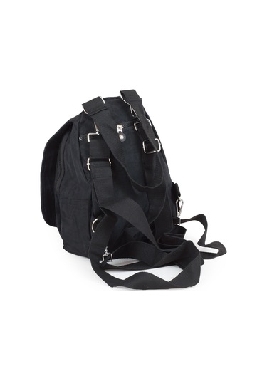 Küçük Boy Krinkıl/klinkır Su Geçirmez Çok Gözlü Uzun Askı Günlük El Omuz Ve Sırt Çantası Siyah 13-5a Siyah