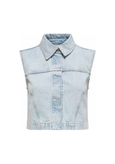 Only Onlelızabeth Dnm Bleach W Mavi Kadın Yelek 000000000102263146 Mavi