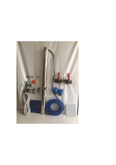 Impo Sk 415/28 10hp Krom Başlıklı 40 Mt Yassı Kablolu Ve 80 Mt Halatlı Çift Vanalı Akıtma Başlıklı Trifaze Takım Dalgıç Pompa