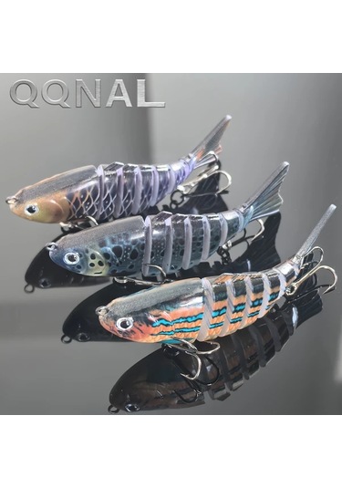 Fochsia Sa20pcs 20 Adet Dalış Yem Seti 7 Eklemli Titreşimli Yapay Balık Yemi Trout Ve Bass Tatlı Ve Tuzlu Su Olta Av Malzemeleri