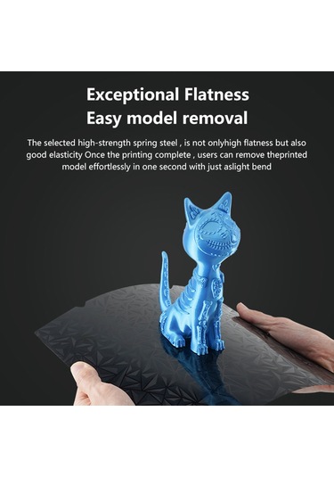 Geeroyoo Ender-3 S1 Ve Pro İçin 235x235mm Peı Ve Peo Kaplı 3d Yazıcı Yapı Plakası, Manyetiksiz Seçenek